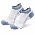 Chaussettes basses 35-38 en textile blanc et bleu pour sport et quotidien