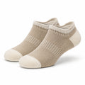 Chaussettes basses 35-38 en maille beige respirantes pour usage quotidien