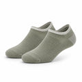Chaussettes basses 39-42 en textile tricoté vert sauge respirantes