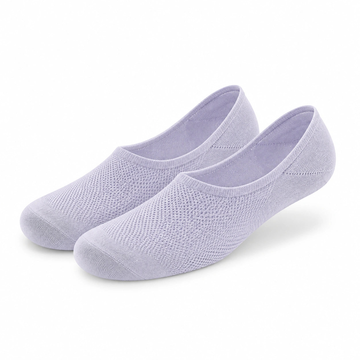 Chaussettes invisibles 35-38 en maille lilas respirantes style ballerine