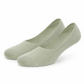 Chaussettes invisibles 39-42 en textile vert sauge pour chaussures basses