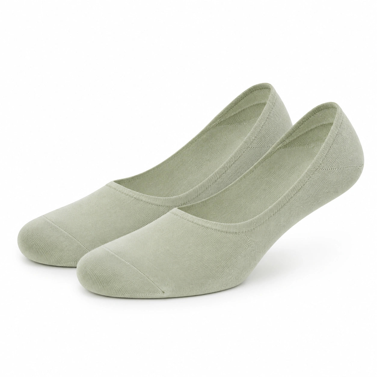 Chaussettes invisibles 39-42 en textile vert sauge pour chaussures basses