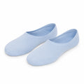 Chaussettes invisibles 39-42 en coton bleu clair pour chaussures basses - style uni