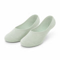 Chaussettes invisibles 43-46 en maille vert pastel - coupe basse