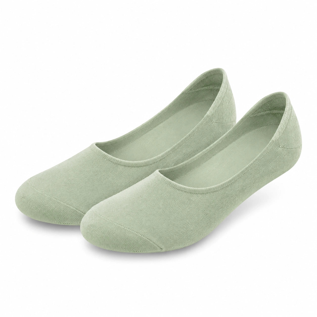 Chaussettes invisibles 43-46 en textile vert clair - coupe basse extensible