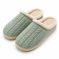Chaussons femme 42/43 en textile vert sauge doublure douce semelle plate intérieur