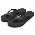 Tongs 38/39 noires en matière synthétique - semelle antidérapante plage été