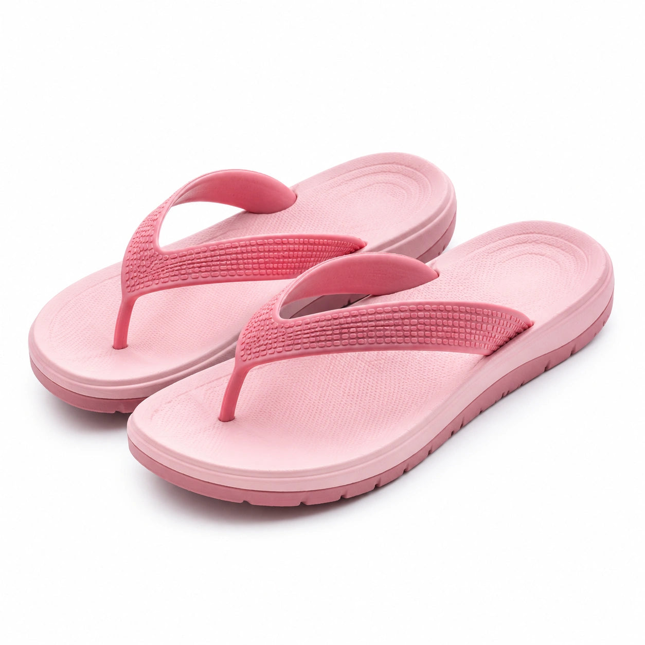 Tongs 40/41 en matière synthétique rose - semelle texturée antidérapante